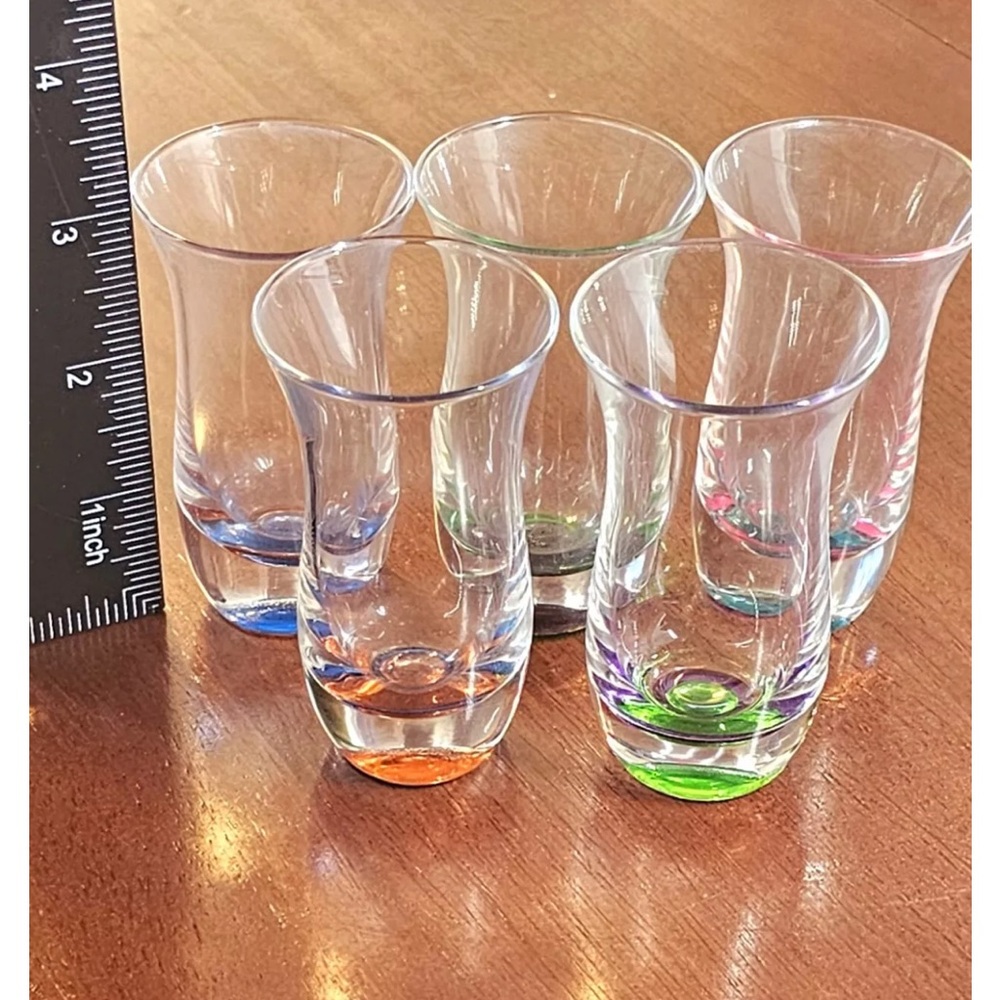Cordial Spectra by Dansk Replacement Tequila Shot Glasses Set of 6, Like New!